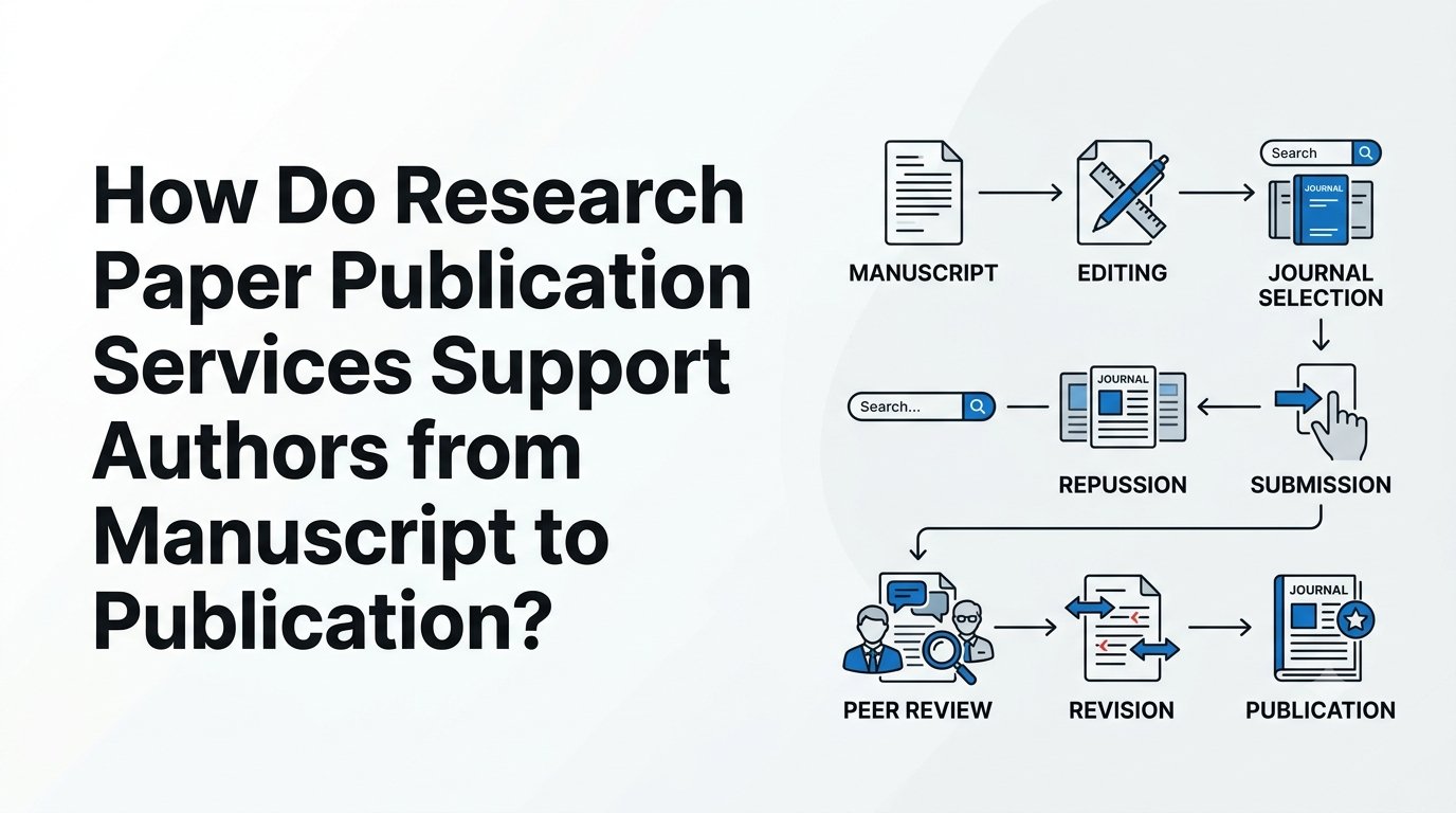 Research paper publication services supporting authors from manuscript preparation to publication.
